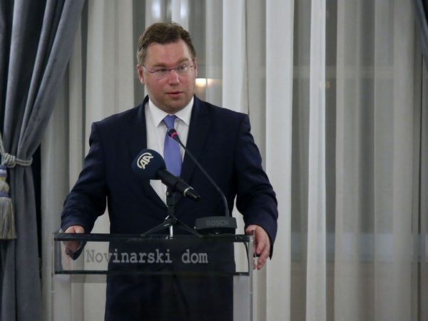 Zagreb, Hrvatska - 28. rujna 2021:
Vijeće bošnjačke nacionalne manjine Grada Zagreba (VBNMGZ) u suradnji s Vijećem bošnjačke nacionalne manjine Zagrebačke županije, Bošnjačkom nacionalnom zajednicom za Grad Zagreb i Zagrebačku županiju i Bošnjačkim kulturno–umjetničkim društvom „Sevdah“ Zagreb obilježili su Dan Bošnjaka u Novinarskom domu ( Stipe Majic - Anadolu Agency )